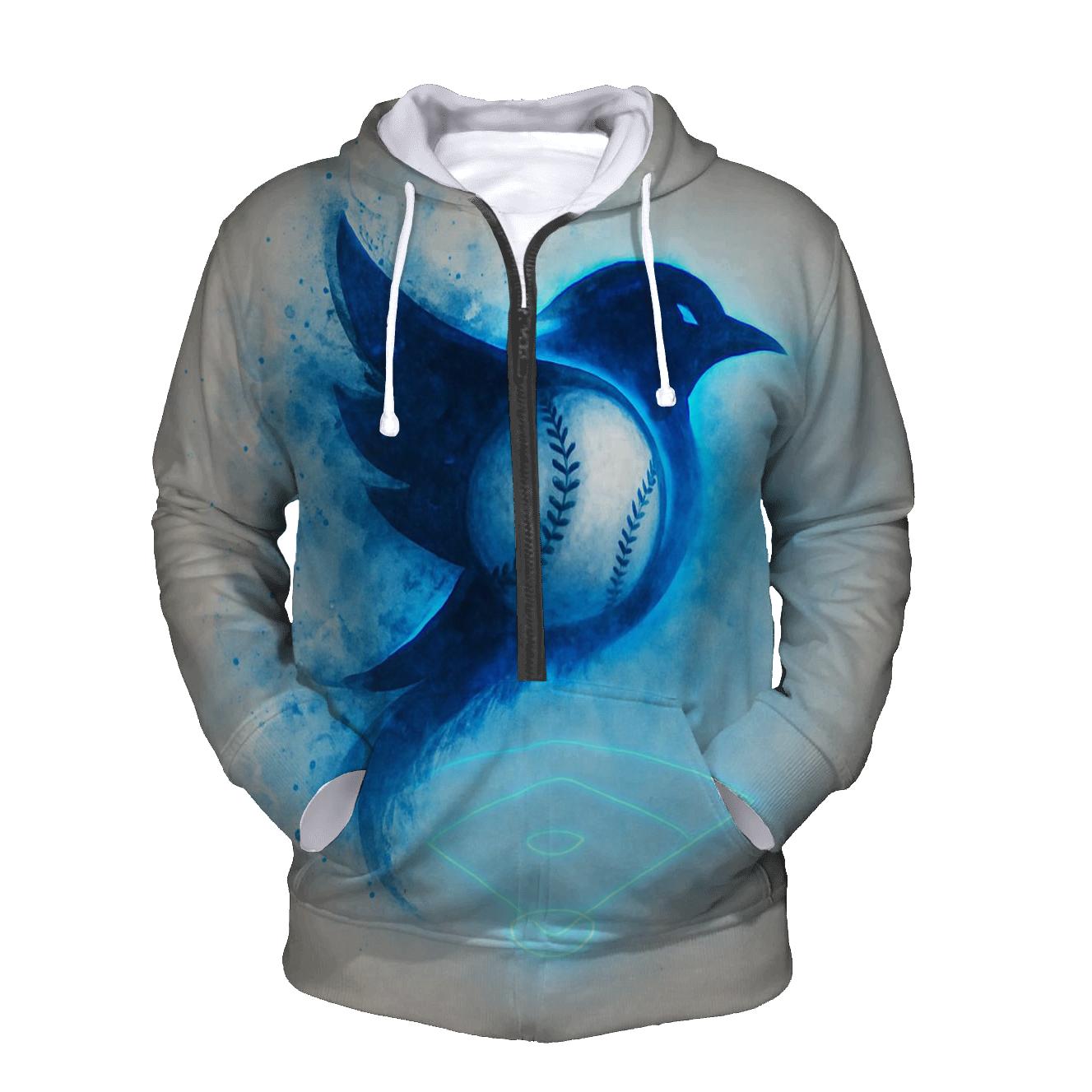 Diamond Wing Fusion Blue Jays zip-up hoodies