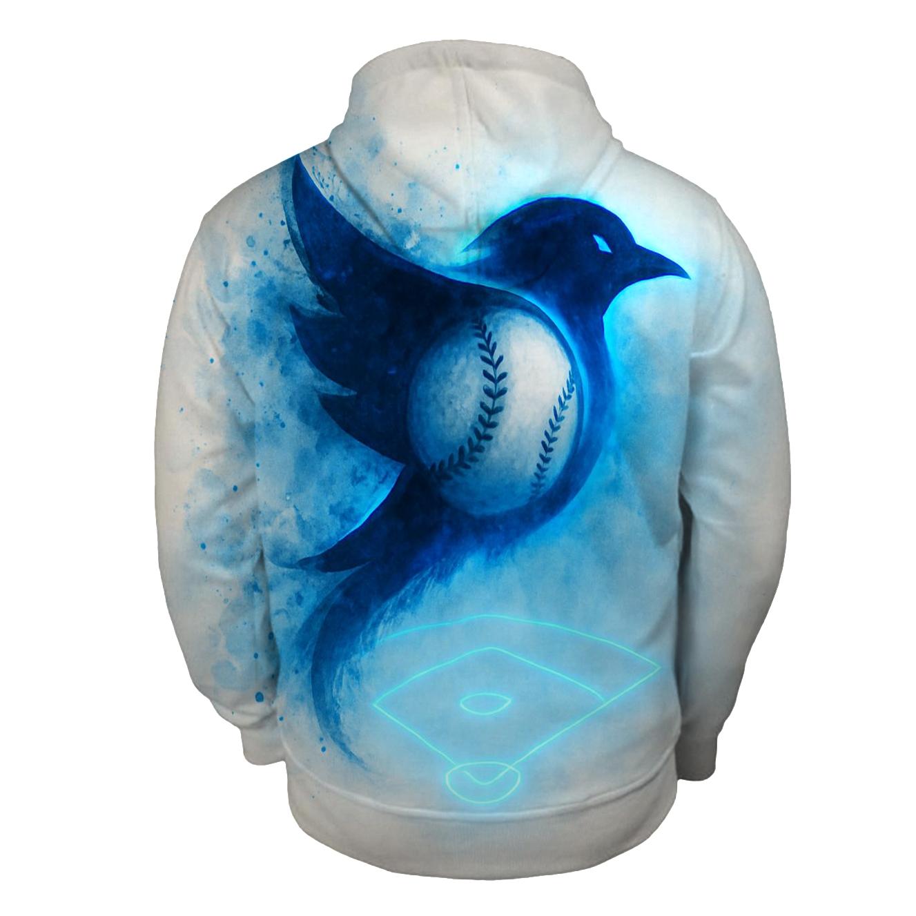 Diamond Wing Fusion Blue Jays zip-up hoodies