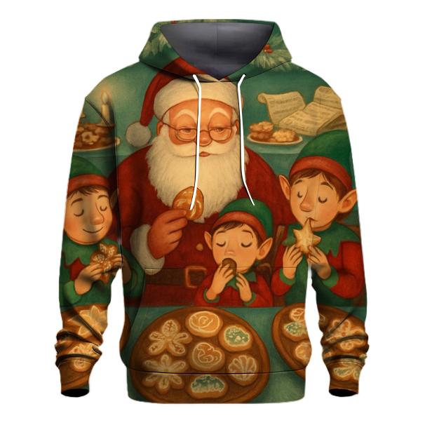 Santas Cookie Tasting Panel heavyweight hoodies