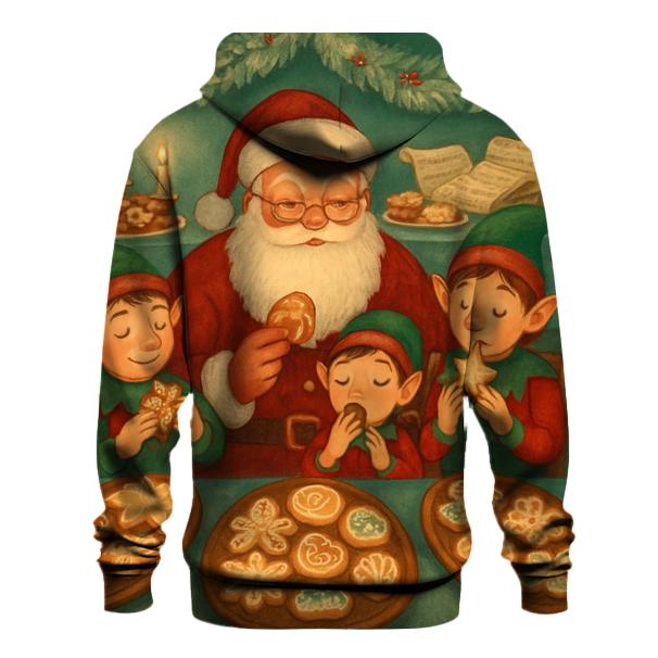 Santas Cookie Tasting Panel heavyweight hoodies