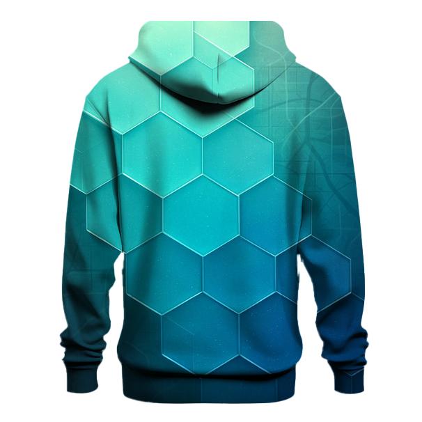 Iridescent Geo Matrix graphic hoodies