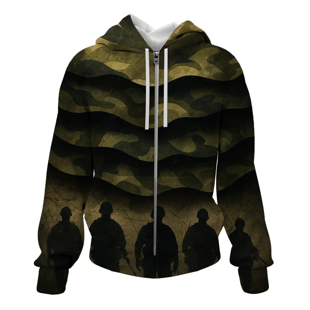 Camouflage Flag Convergence hoodie designs