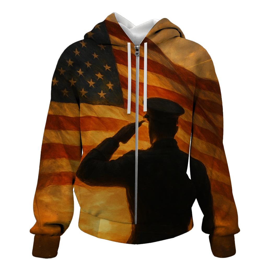 Salute At Rising Banner hoodie designs