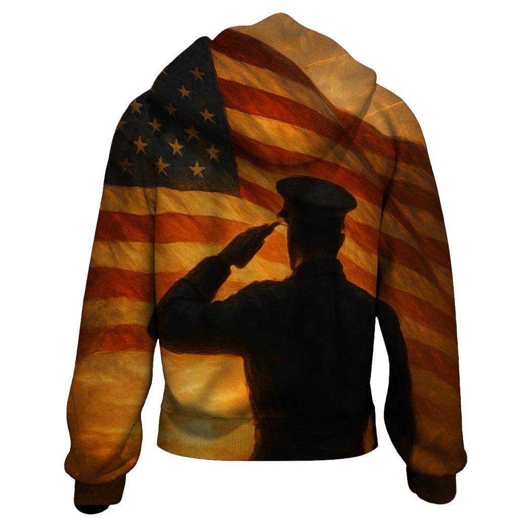 Salute At Rising Banner hoodie designs