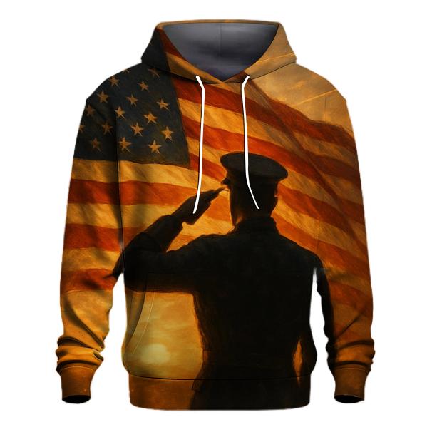 Salute At Rising Banner heavyweight hoodies