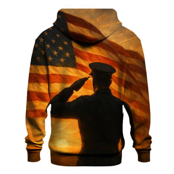 Salute At Rising Banner heavyweight hoodies