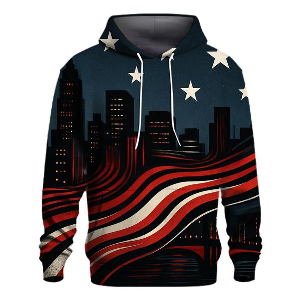 Skyline Stripes Merge heavyweight hoodies
