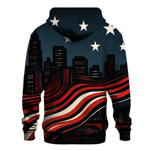 Skyline Stripes Merge heavyweight hoodies