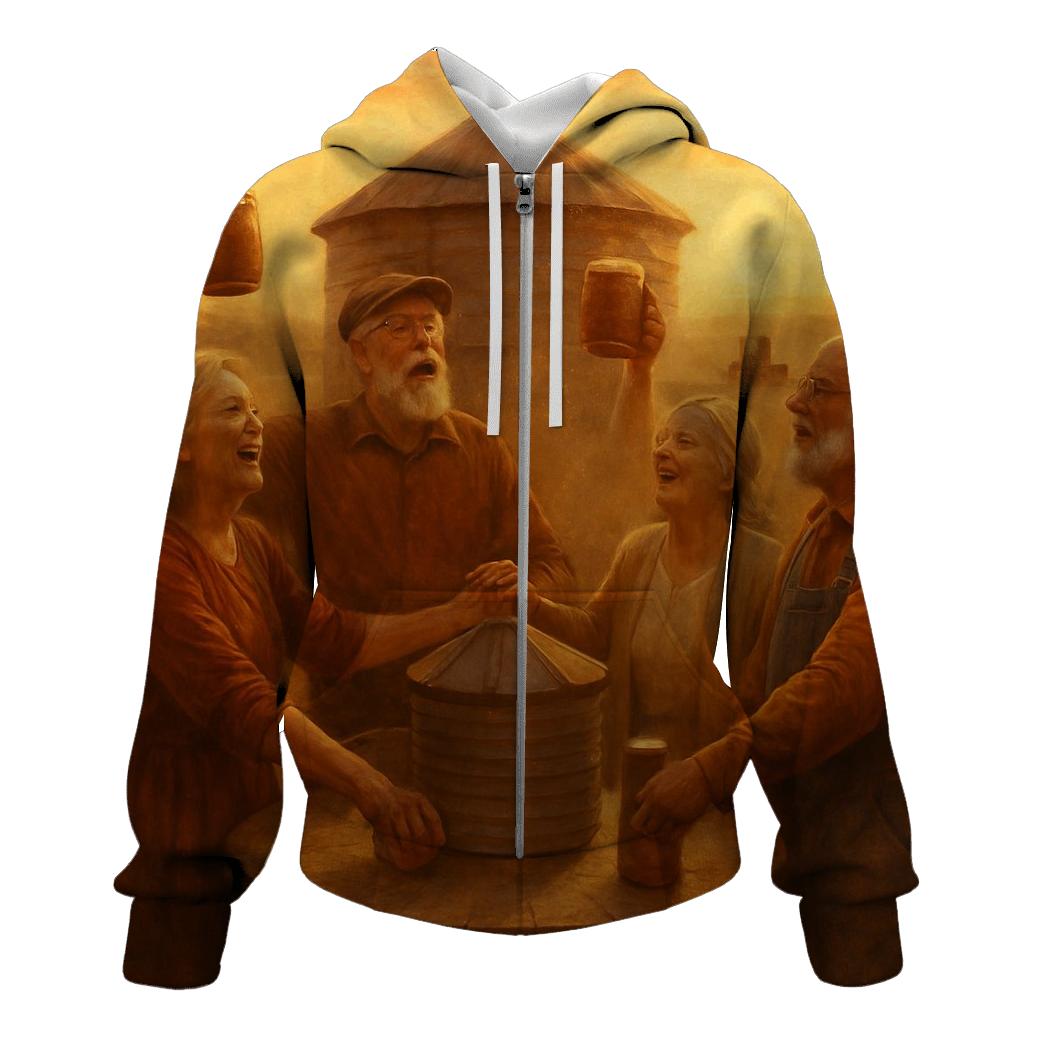 Grain Silo Harvest Choir graphic hoodies