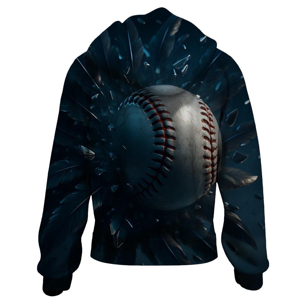 Midnight Feather Baseball Blue Jays lightweight hoodies