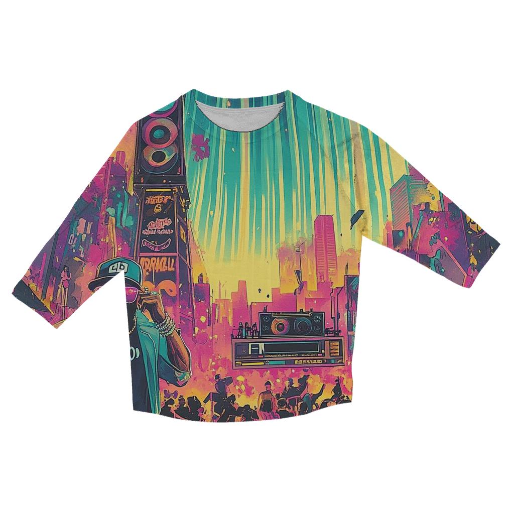 Block Party Aurora custom 3/4 sleeve shirts