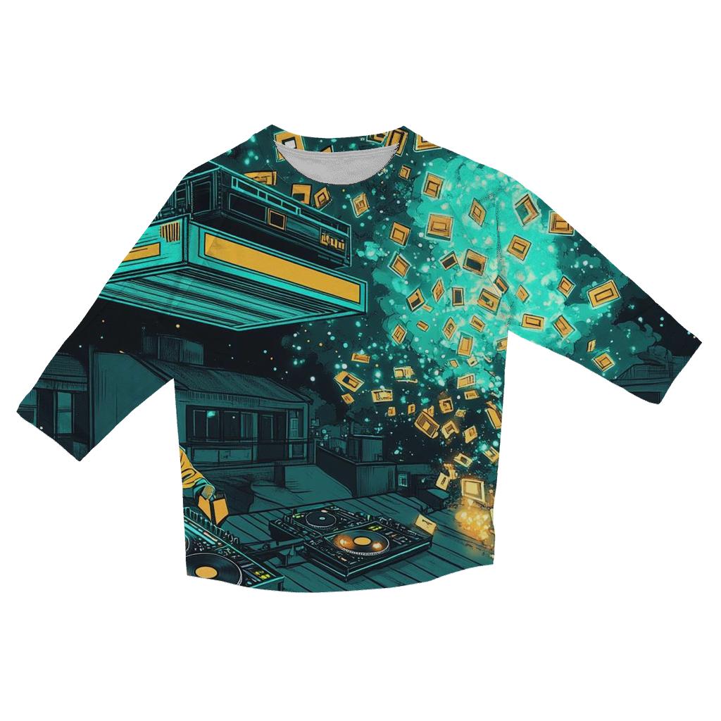 Mixtape Meteor fashion 3/4 sleeve shirts