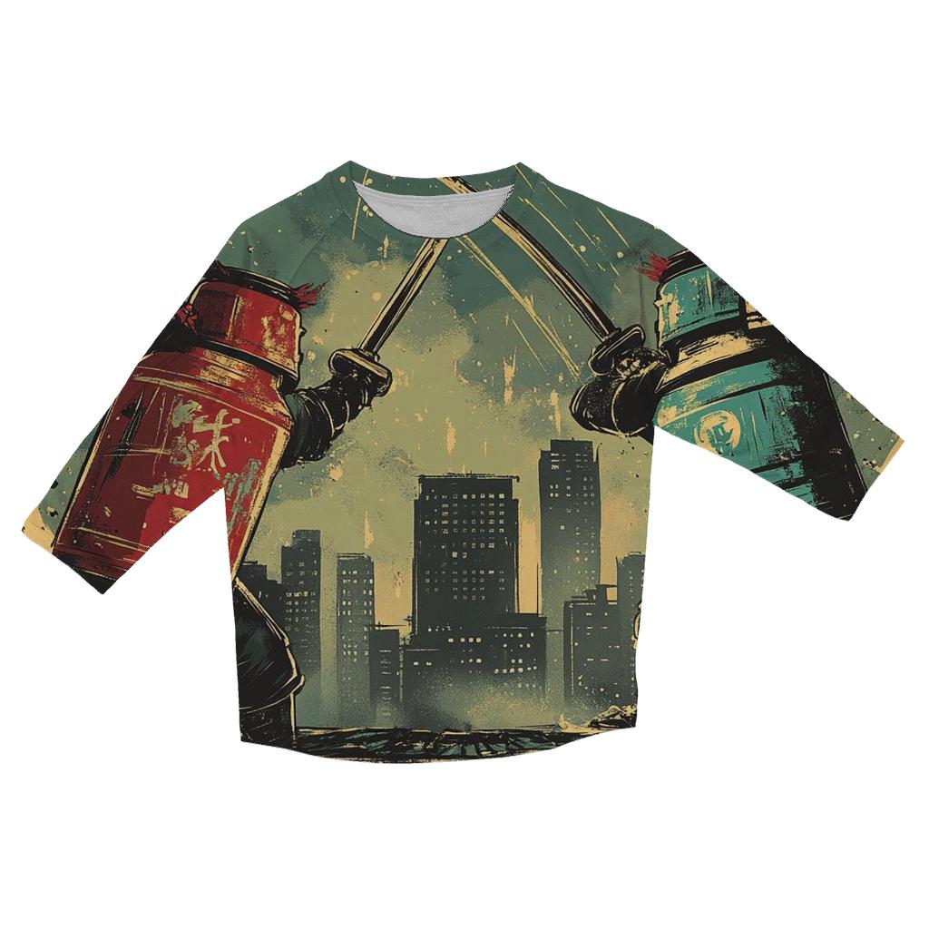 Soda Pop Samurai Showdown personalized 3/4 sleeve tees