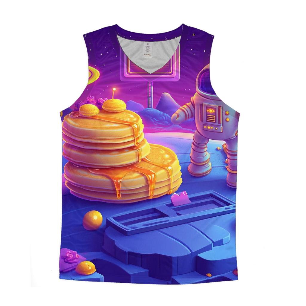 Cosmic Breakfast Patrol cotton sleeveless tops