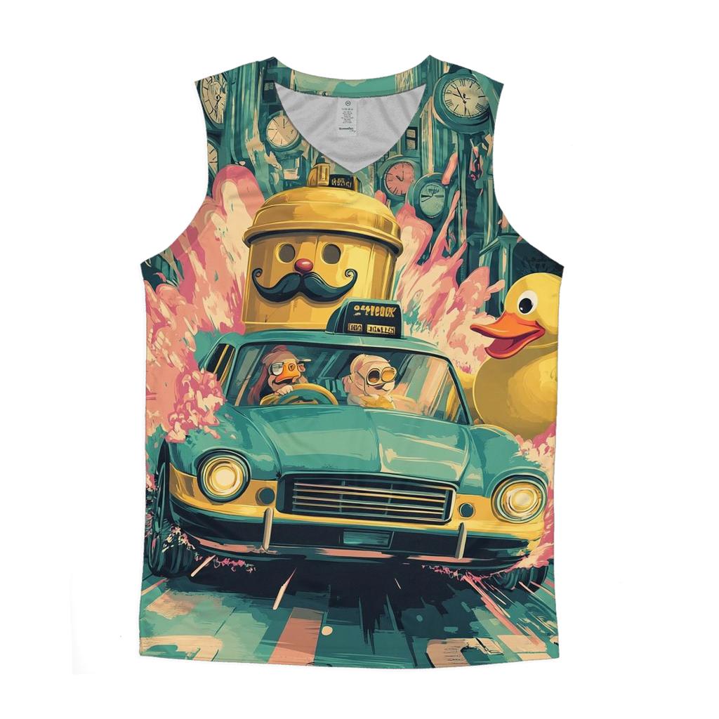 Teletoon Timewarp Taxi sports performance tank tops