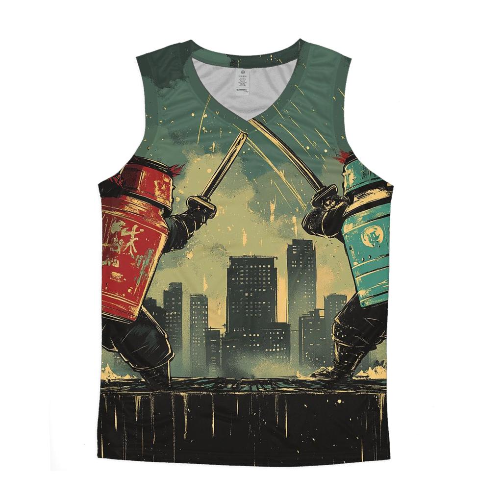 Soda Pop Samurai Showdown stylish racerback tanks
