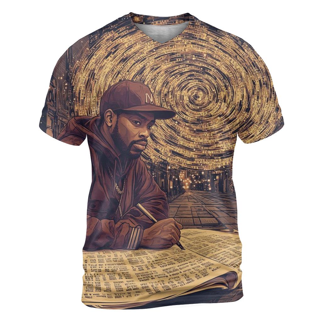 Concrete Poetry designer pattern shirts