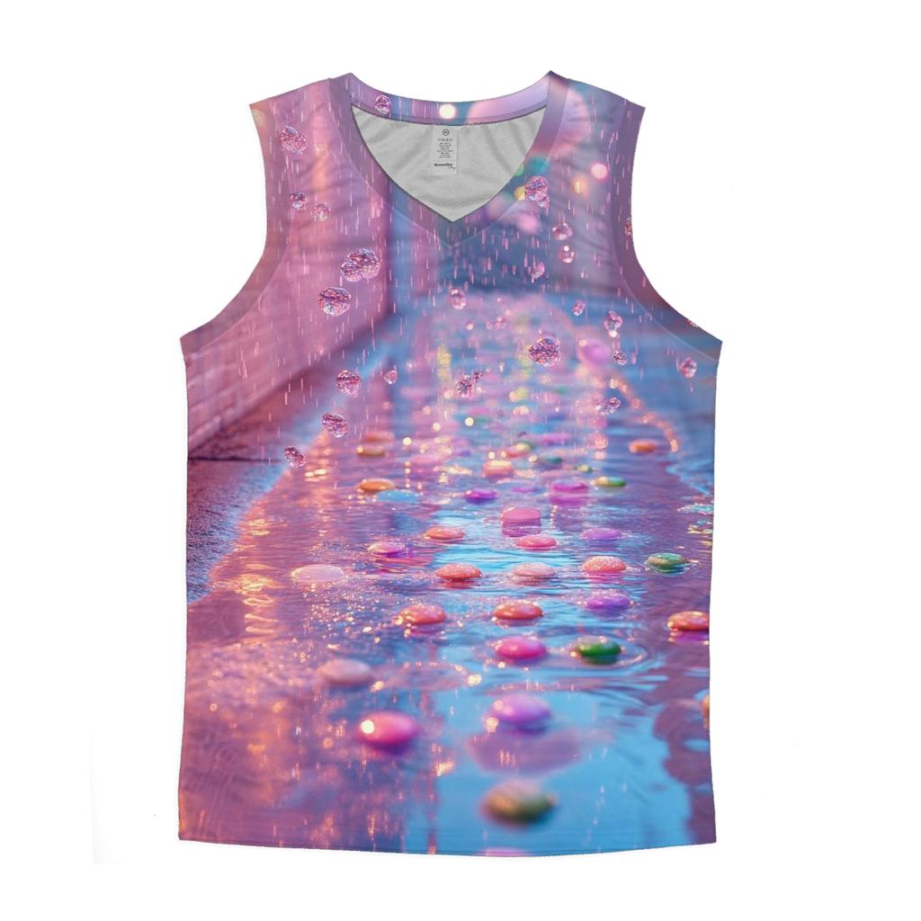 Skittle Storm Alley cotton sleeveless tops