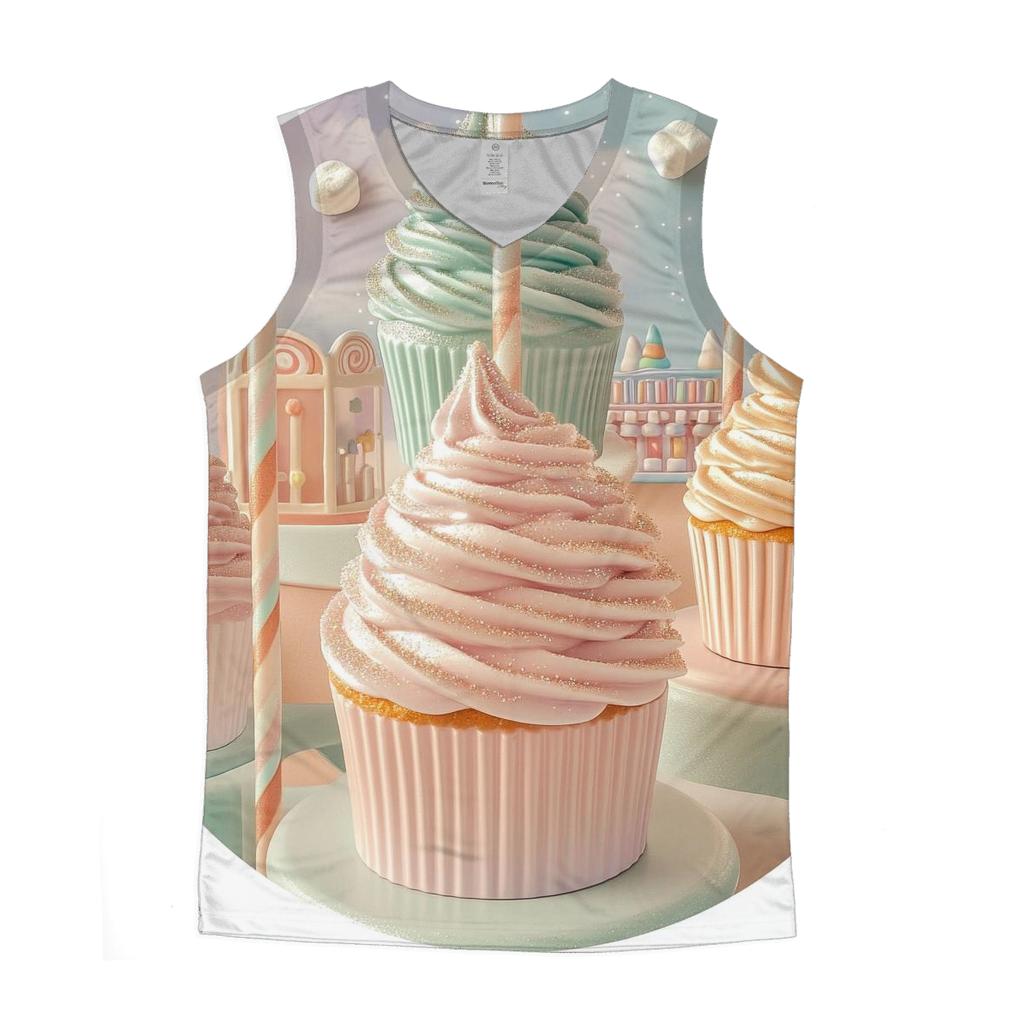 Cupcake Carousel Dream casual summer tank tops