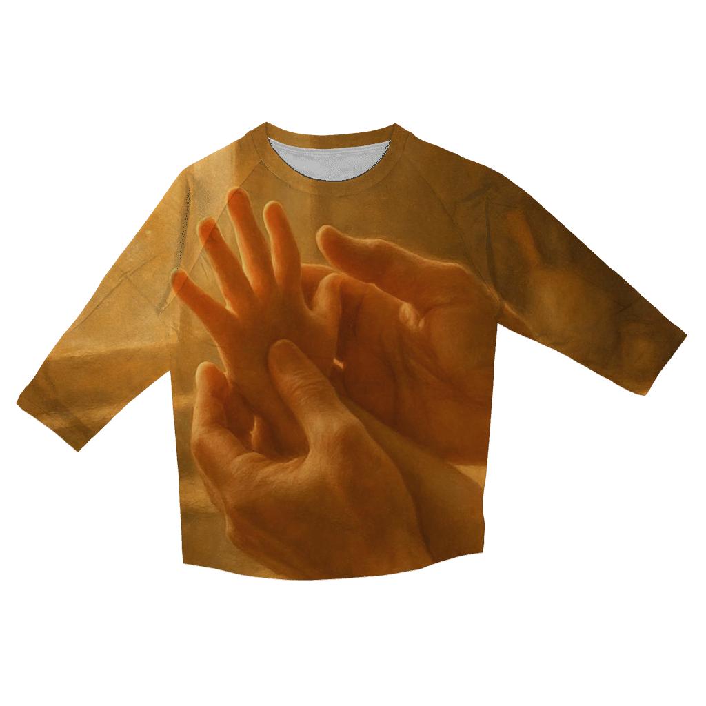 Hands That Build Tomorrow custom 3/4 sleeve shirts