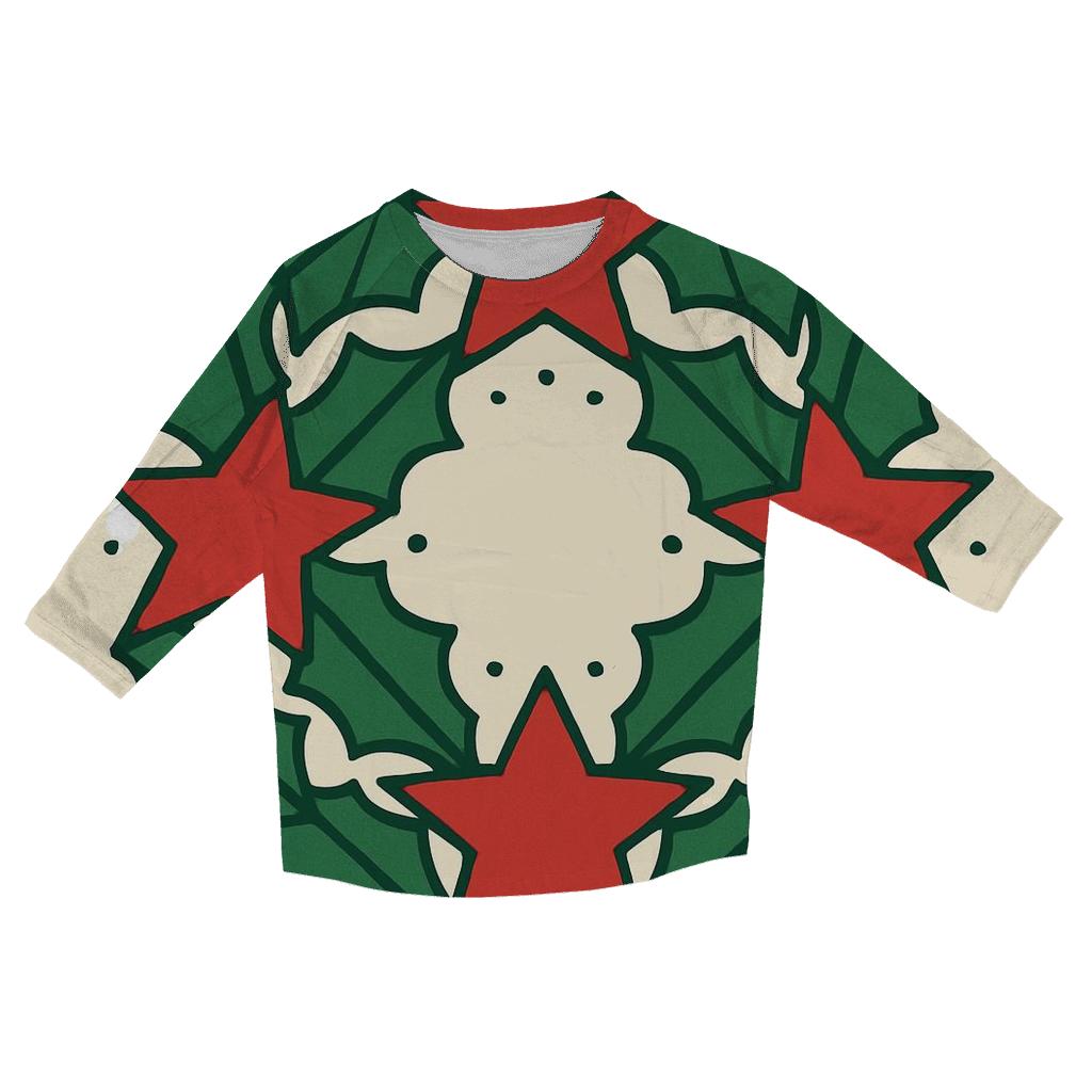Starry Wreath Geometry trendy 3/4 sleeve tops