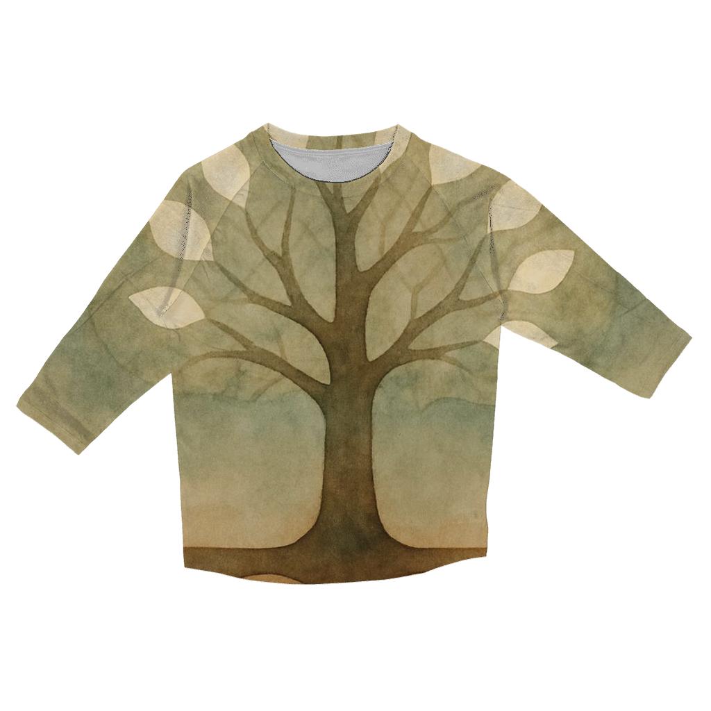 Tree Of Quiet Light stylish quarter sleeve tops