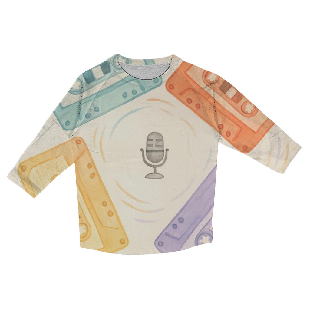 Cassette Carousel fashion 3/4 sleeve shirts