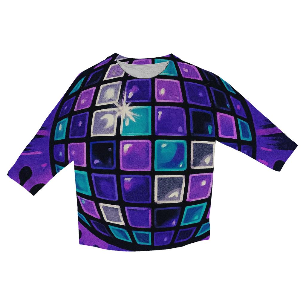 Disco Mirror Mosaic cotton quarter sleeve shirts