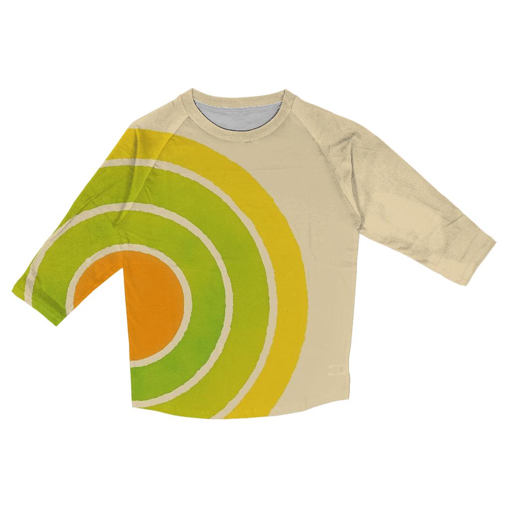 Citrus Offcenter Bullseye trendy 3/4 sleeve tops