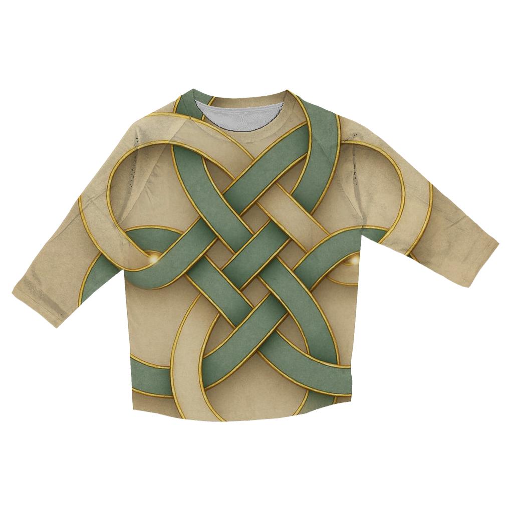 Radiant Knot stylish quarter sleeve tops