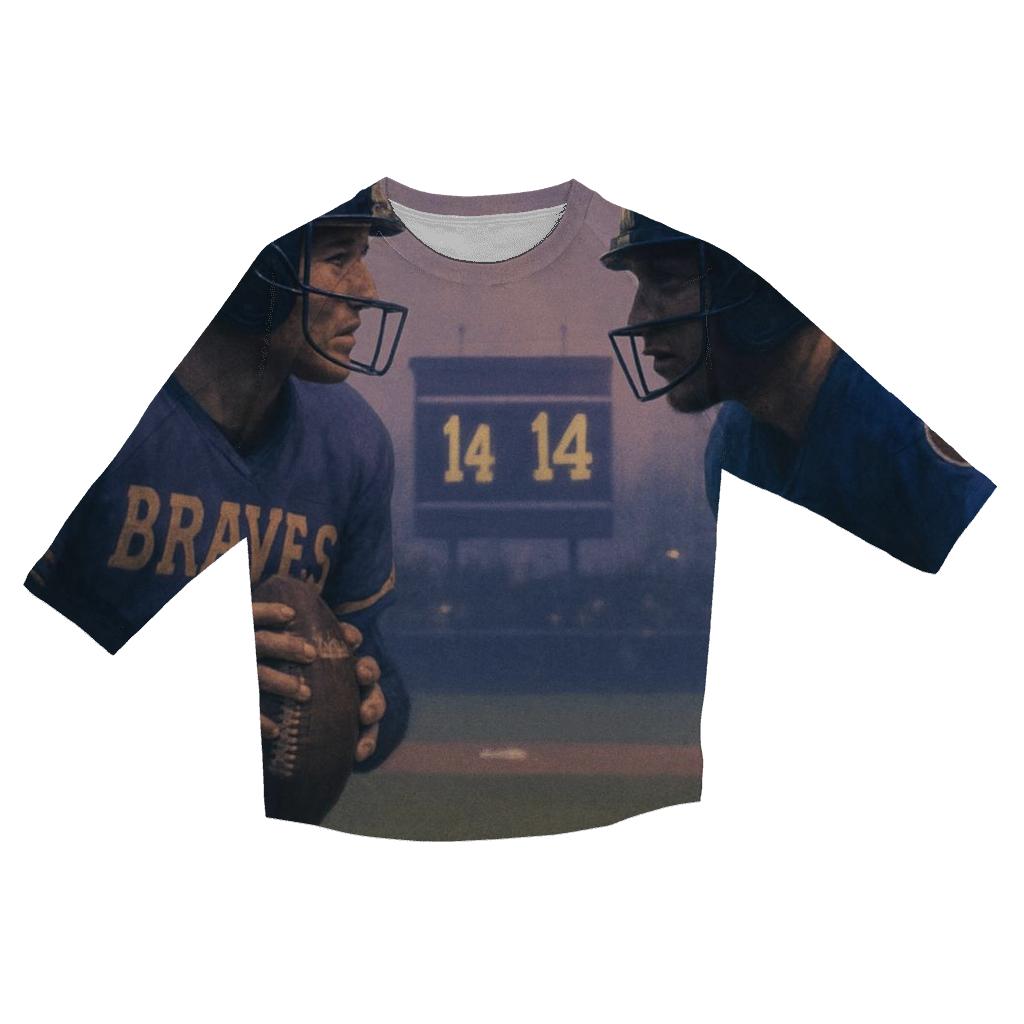 Twilight Seventh Inning Standoff printed three quarter sleeve shirts