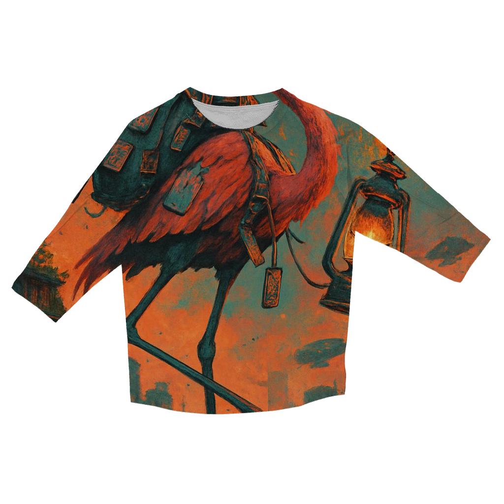 Skyline Nomad Flamingo casual three quarter sleeve shirts