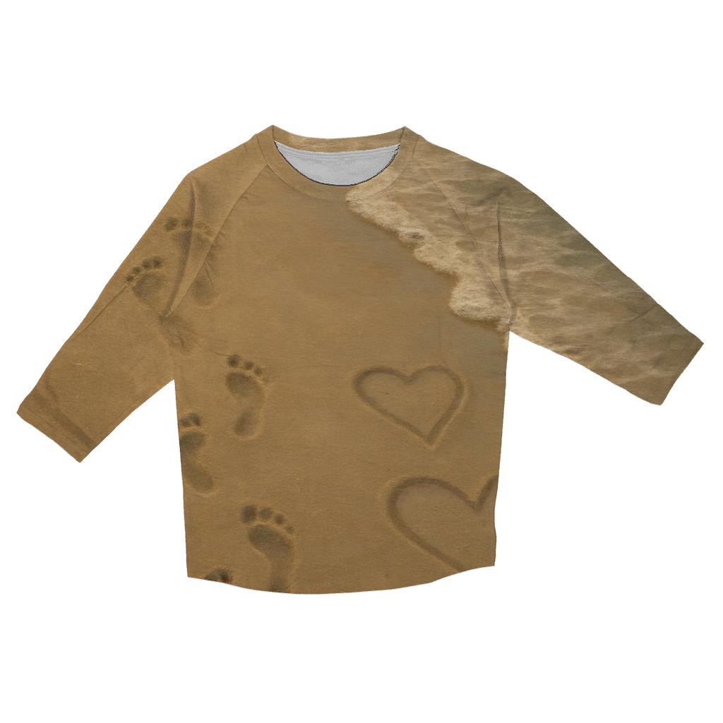 Footprints In The Heart stylish quarter sleeve tops