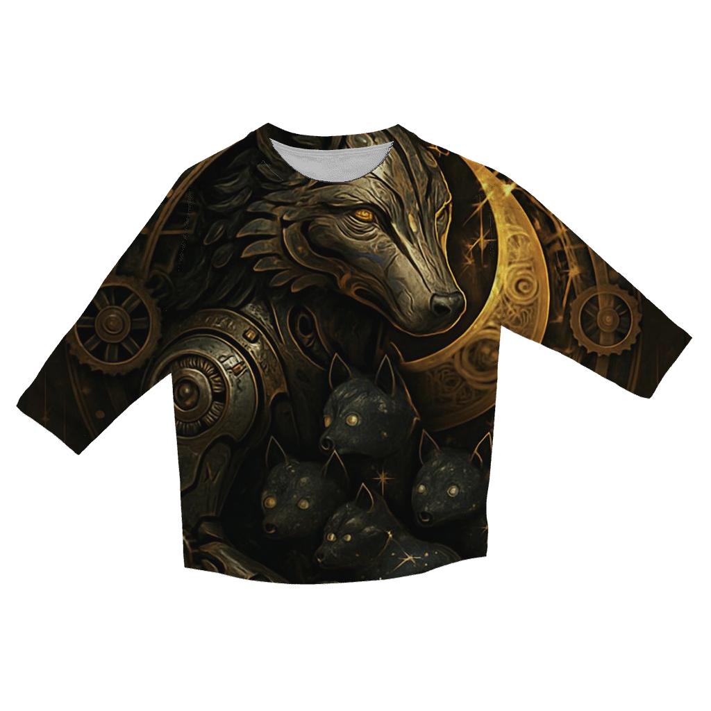 Clockwork Lupa designer 3/4 sleeve blouses