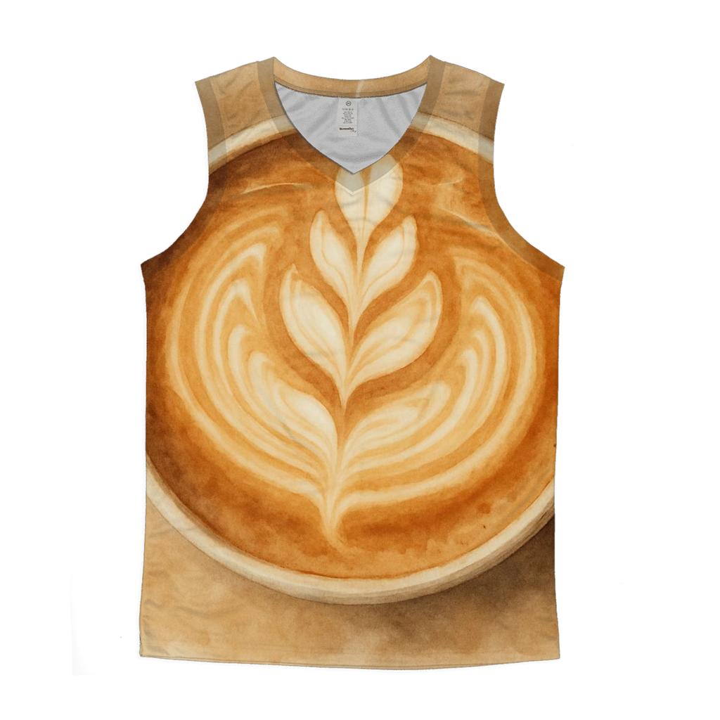 Latte Swirl designer workout tanks