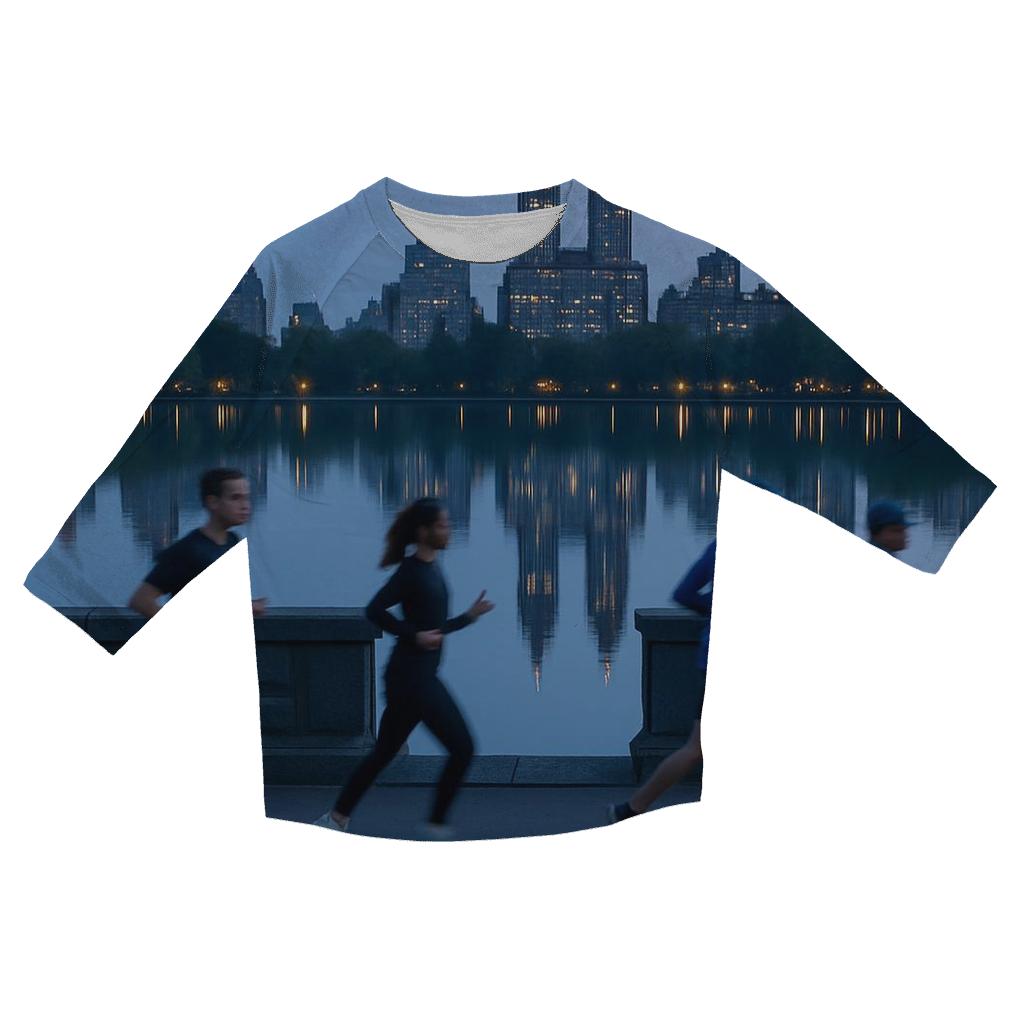 Reservoir Mirror Skyline casual three quarter sleeve shirts