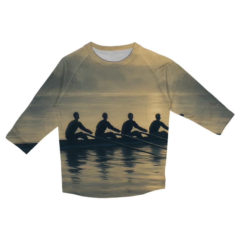 Rowing Dawn Rhythm fashion 3/4 sleeve shirts