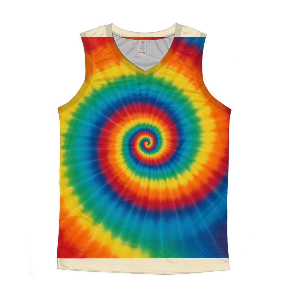 Classic Rainbow Spiral cotton sleeveless tops
