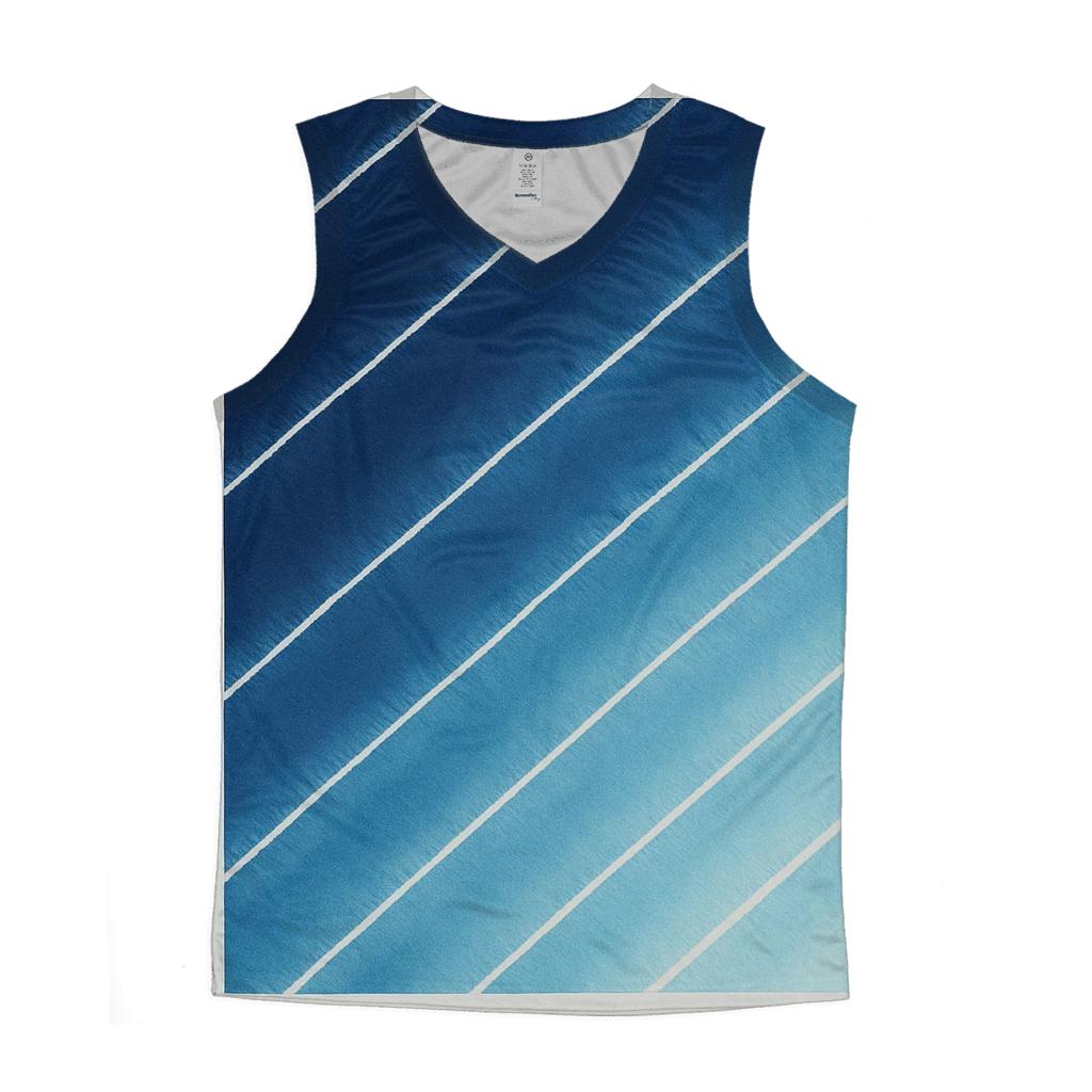 Indigo Arashi Diagonals stylish racerback tanks