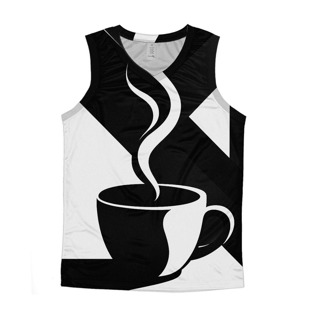 Steam Spiral graphic print tank tops