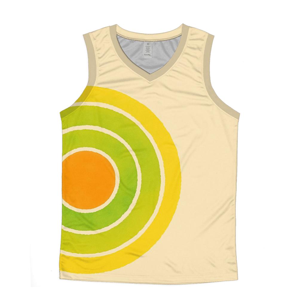 Citrus Offcenter Bullseye graphic print tank tops