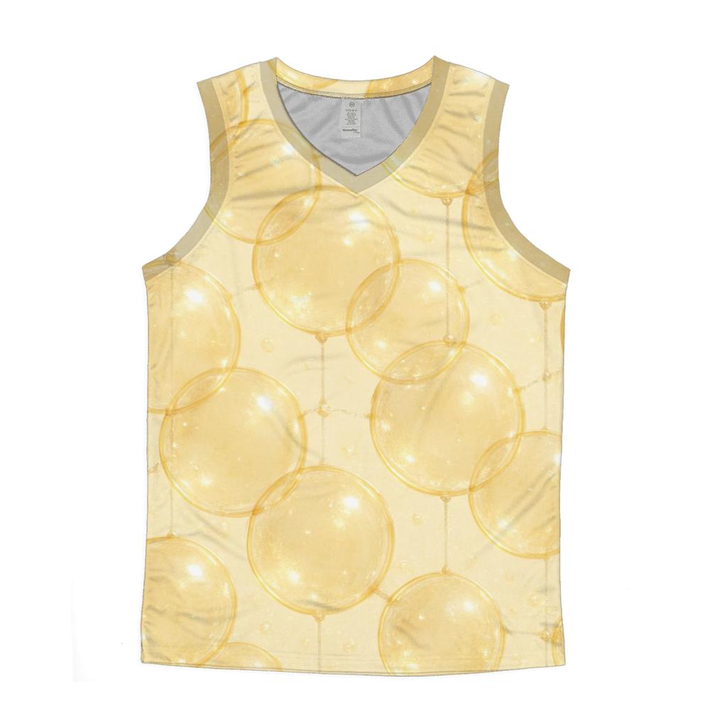 Champagne Bubble Lattice designer workout tanks