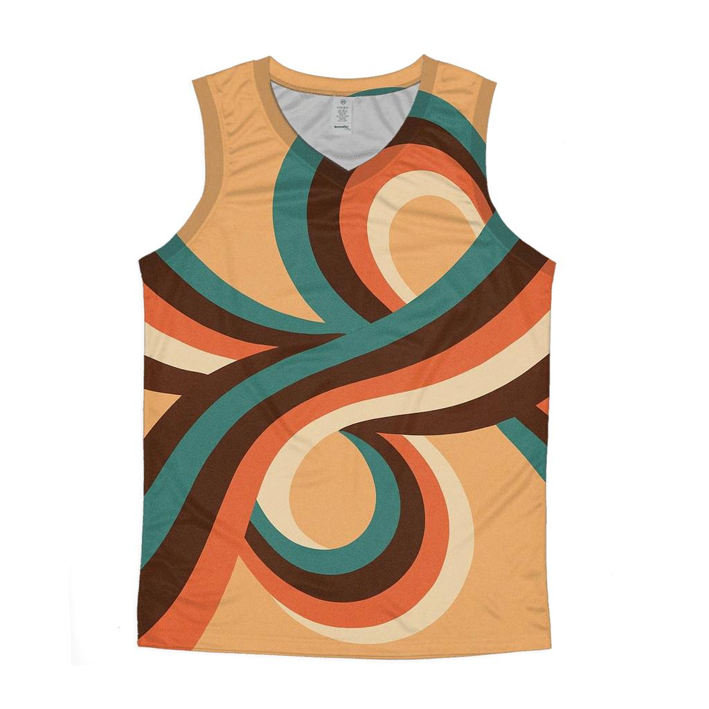 Groovy Wave Loop sports performance tank tops