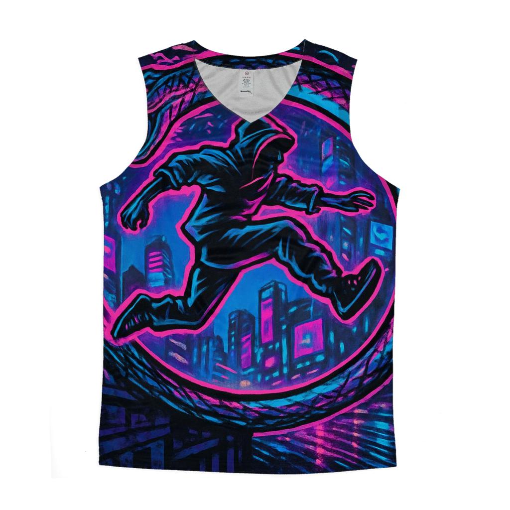 Neon City Ouroboros Runner custom tank tops