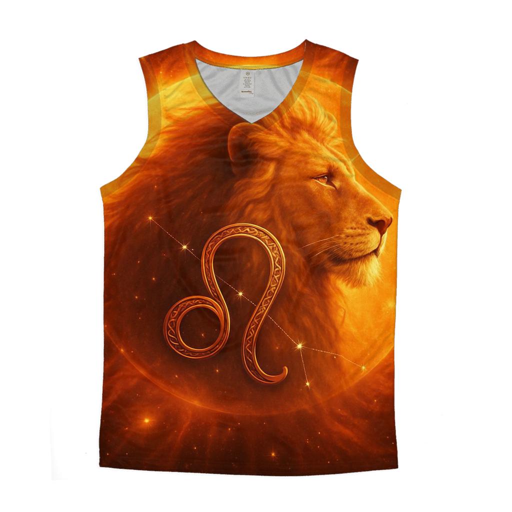 Leo Solar Flare Lion Artwork stylish racerback tanks