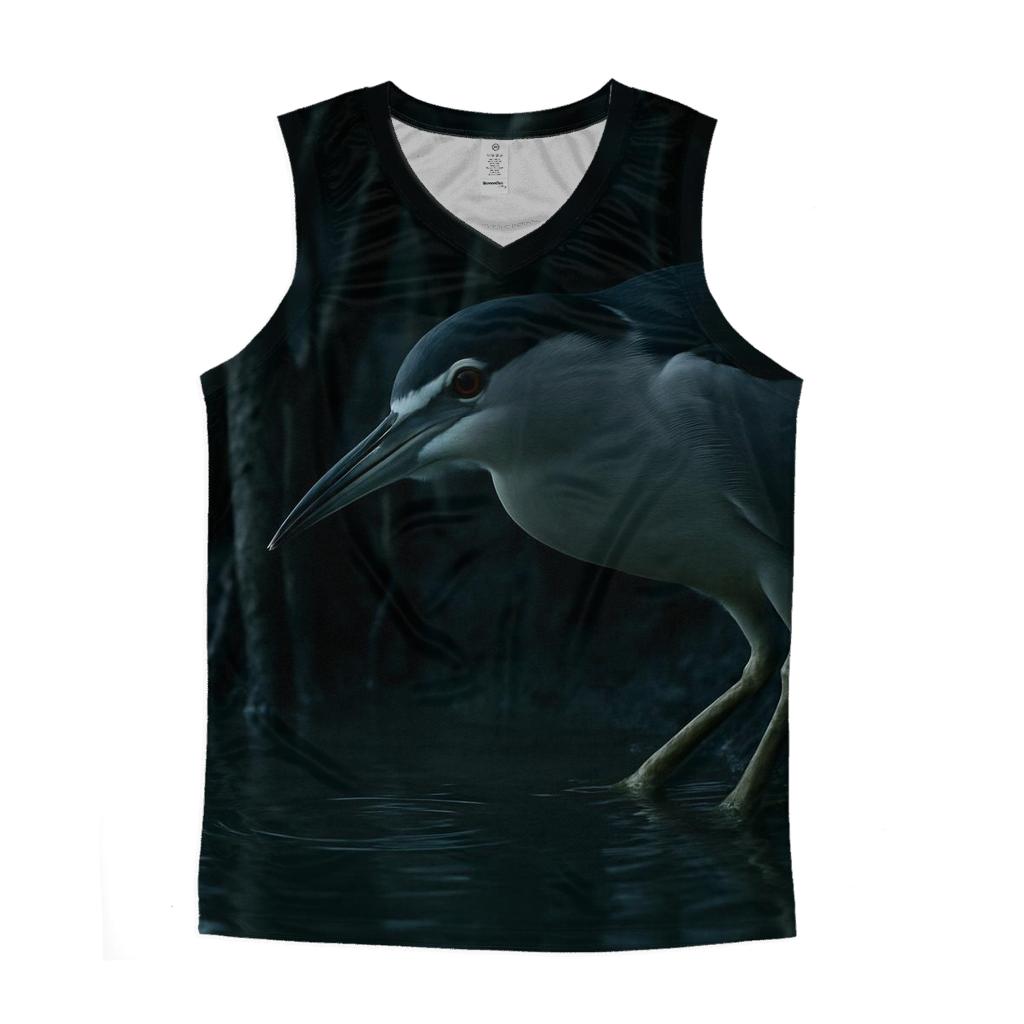 Mangrove Night Heron Hunt sports performance tank tops