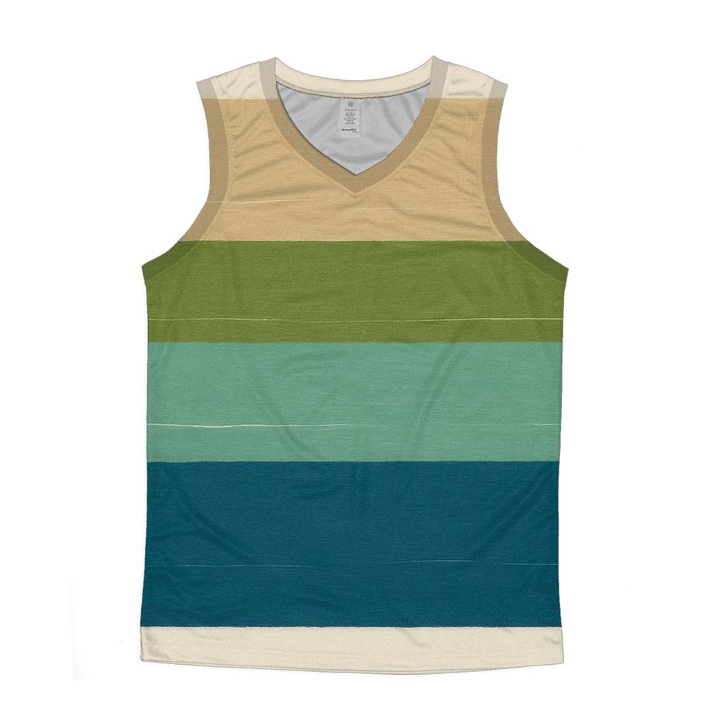 Horizon Strata Stripes trendy fitted tank tops