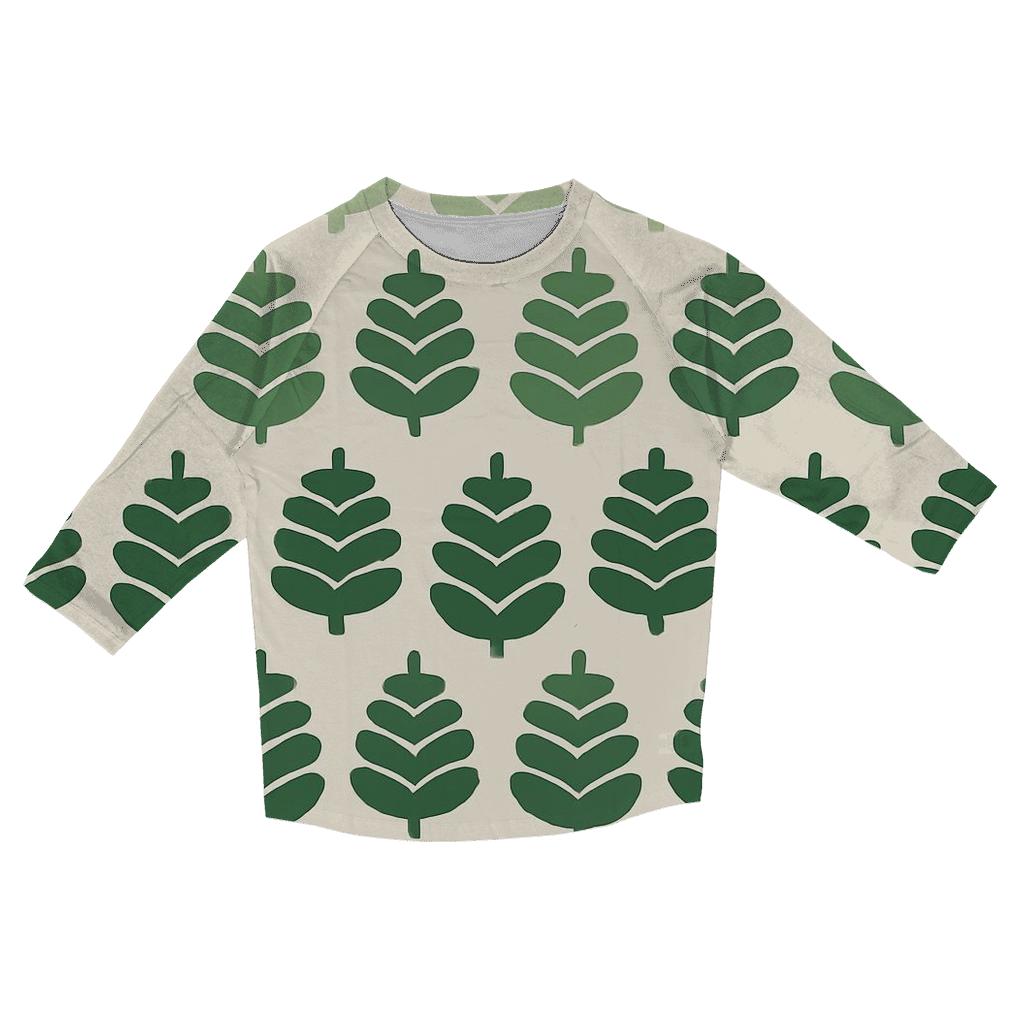 Pine Cone Cascade stylish quarter sleeve tops