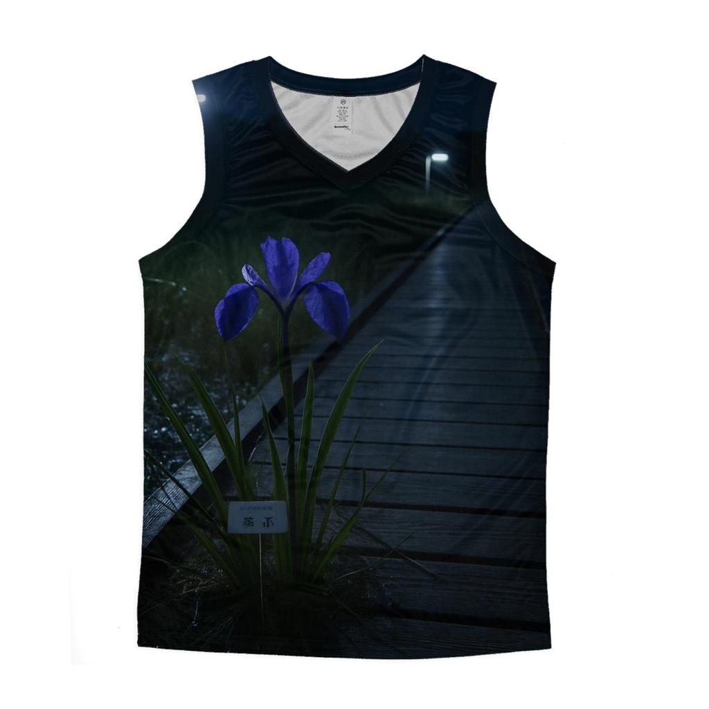 Wetland Iris Night Survey stylish racerback tanks