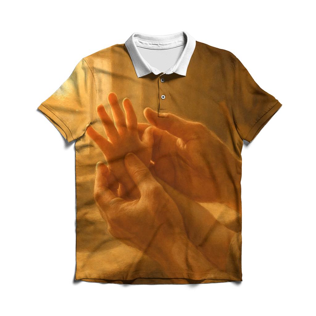 Hands That Build Tomorrow embroidered polo tops